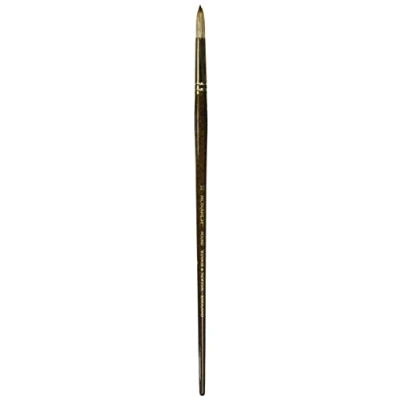 Abbildung von Winsor &amp; Newton 5503012 Monarch Pinsel Rundpinsel Nr.12 7,9mm, professioneller Synthetikhaarpinsel für Ölfarben oder Acrylfarben