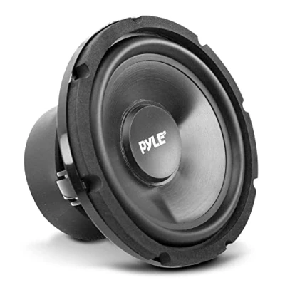 Abbildung von Pyle 1 PLMW83 Subwoofer, 20 cm, 200 mm, 8 Zoll Durchmesser, 100 Watt RMS, max., Einzelspule, 4 Ohm, Gummiaufhängung, für Auto, Stück