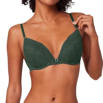 Abbildung von Triumph AURA Spotlight Pushup BH, Damen, Größe: 85A, Green kiss