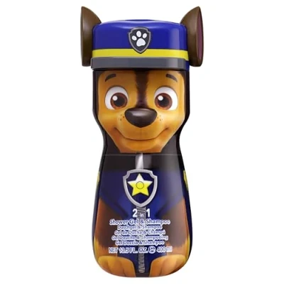 Abbildung von Paw Patrol 2in1 Duschgel &amp; Shampoo − 3D Figur Chase, Geschenk für Kinder (400ml)