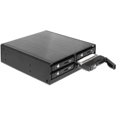 Abbildung von DeLock 47220 2.5Zoll Schwarz Speicherlaufwerksgehäuse (2.5 Zoll, Schwarz, Leistung, 1 Lüfter, 6 Gbit/s)