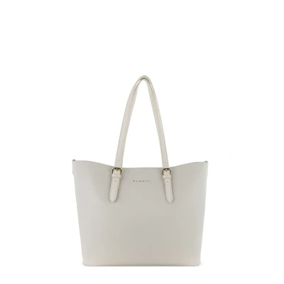 Abbildung von Bugatti Ella großer Shopper bag in bag, Damen Handtasche Saffiano Art aus Kunstleder, beige