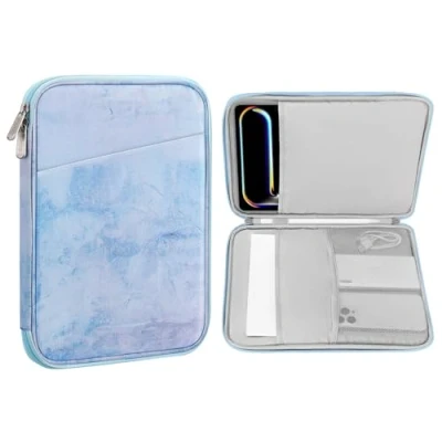 Abbildung von MoKo 9 11&quot; Tablet Tasche Hülle Kompatibel mit iPad Pro 11 M4 2024/11 Zoll Air M2 2024/iPad 10th 10,9 5/4 10,9, Galaxy Tab S9/S8/A8/A7 2022, MeerBlau