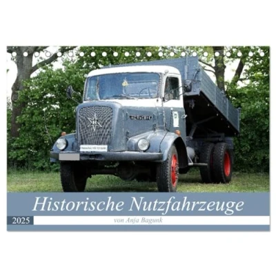 Abbildung von Historische Nutzfahrzeuge (Tischkalender 2025 DIN A5 quer), CALVENDO Monatskalender