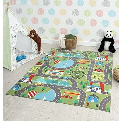 Abbildung von the carpet Teppich Happy Life, rechteckig, Höhe: 4 mm, Life Kinderzimmer Spielteppich pflegeleicht