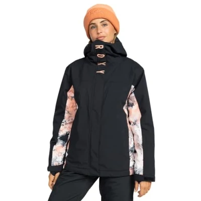 Abbildung von Roxy Galaxy JK Snowboardjacke, Damen, Größe: XS, Peach pink big dreamy picture