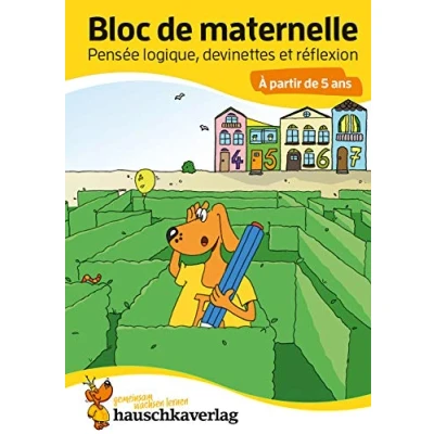 Abbildung von Bloc d&#039;activités préscolaires à partir de 5 ans pour garçons et filles, livre garcon 4 Pensée logique, devinettes casse tête apprendre a ... maternelle le jardin d&#039;enfants, Band 762)