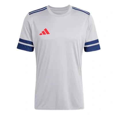 Abbildung von adidas Herren SQUADRA25 Jersey Short Sleeve, Glory Grey/Team Navy Blue 2/Pure Ruby, XXL