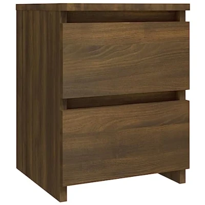 Abbildung von vidaXL Nachttisch Braun Eichen Optik 30x30x40 cm Holzwerkstoff (1 St)