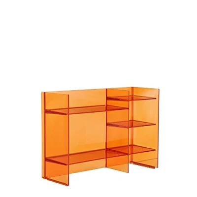 Abbildung von Kartell Sound Rack, Bambus, orange Dark, 26 x 53 75 cm