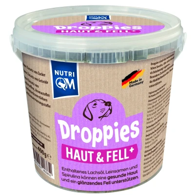 Abbildung von NutriQM Droppies Haut &amp; Fell + 6x 400g