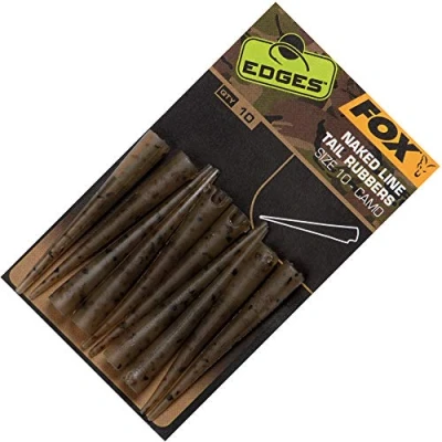 Abbildung von Fox Edges Camo Naked Line Tail Rubbers Größe 10 Stück Karpfen Vorfachmaterial