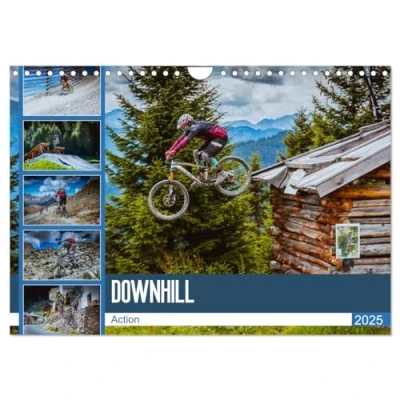 Abbildung von Downhill Action (Wandkalender 2025 DIN A4 quer), CALVENDO Monatskalender