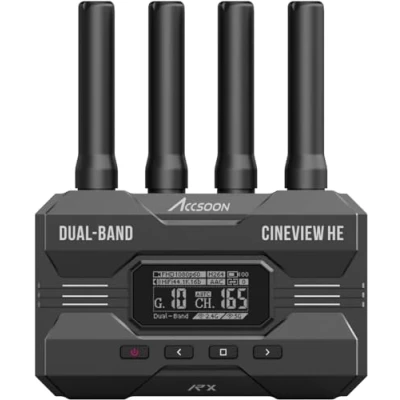Abbildung von Accsoon CineView HE Empfänger Wireless Receiver HDMI Dual Band 2.4GHz 5GHz 1200ft/350m 0.06s HD Kamerasteuerung IOS Android für Tik Tok YouTube Live Streaming (nur Empfänger)