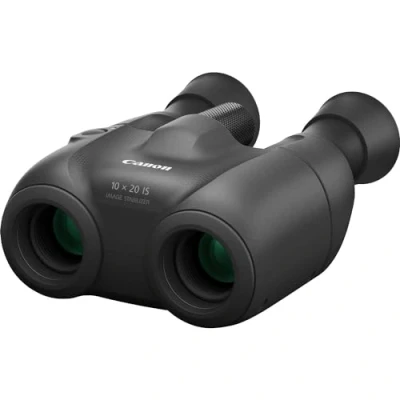 Abbildung von Canon 10X20 is Fernglas (Kleines, kompaktes, leichtes Reisefernglas, Sportveranstaltungen, Beobachtung Wildtiere, 10 fache Vergrößerung, mit Bildstabilisator), schwarz