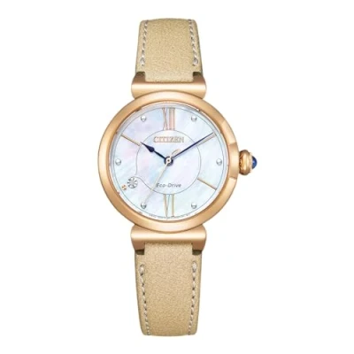 Abbildung von CITIZEN Damen Analog Quarz Uhr mit Edelstahl Armband EM1073 18D