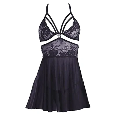 Abbildung von Kleid plus String aus Spitze und Powernet