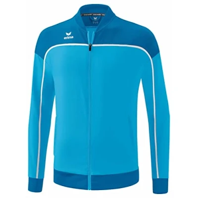 Abbildung von Erima Unisex Kinder „CHANGE by erima&quot; funktionelle Präsentationsjacke, curacao/mykonos/weiß, 128