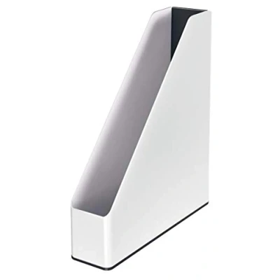 Abbildung von Leitz Stehsammler A4, weifarbiges Design, Weiß/Schwarz, Duo Colour, WOW, 53621095
