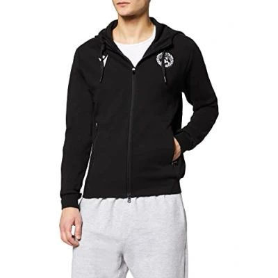 Abbildung von Macron Merchandising ufficiale Udinese Fußball 2021/22 Sweatshirt mit Reißverschluss, Schwarz, XXL