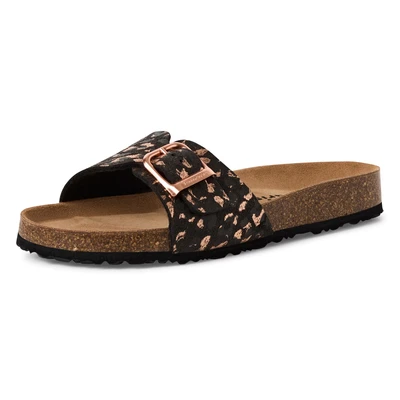 Abbildung von Tamaris Pantolette flach, Damen, Größe: 37, Black leopard Schuhe