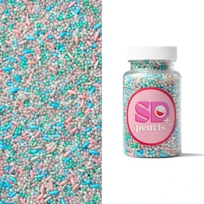 Abbildung von SD Pearls Zuckerstreusel,Bunter Streuselmix,Streudekor für Torten,Cupcakes,Zuckerwatte,Cake Pops und Desserts Zuckerstreusel Babypartys,Kindergeburtstagsfeiern (Mix „Wunder Lutscher“, 100g)