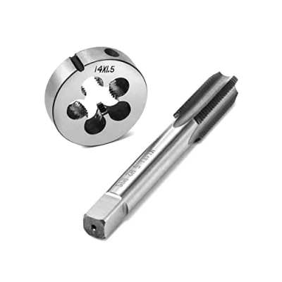 Abbildung von QWORK® Gewindebohrer M14x1.5mm, und Schneideisen Set