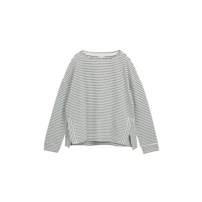 Abbildung von TOM Tailor MIT Streifenmuster Sweatshirt, Damen, Größe: XXL, Eclipse blue offwhite stripe