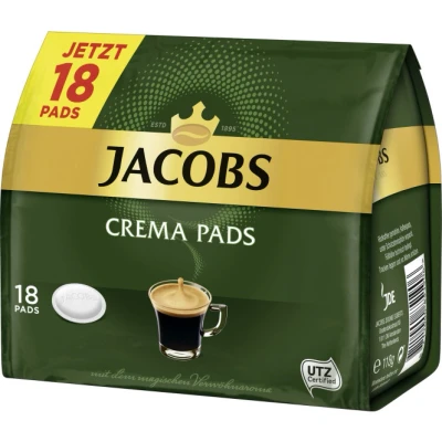 Abbildung von Jacobs Kaffeepads Crema Classic, 18 Senseo kompatible Pads