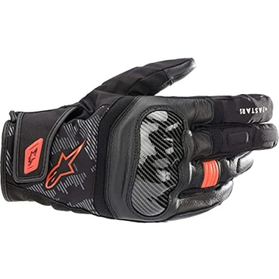 Abbildung von Alpinestars Motorradhandschuhe SMX Z Drystar Handschuhe schwarz / fluo rot