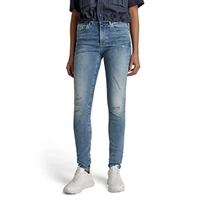 Abbildung von G Star Damen 3301 Skinny Jeans, Grau (worn in tornado D05175 D185 D353), 29W / 30L