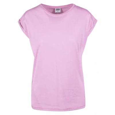 Abbildung von Urban Classics Extended Shoulder Tshirt basic, Damen, Größe: XS, Coolpink