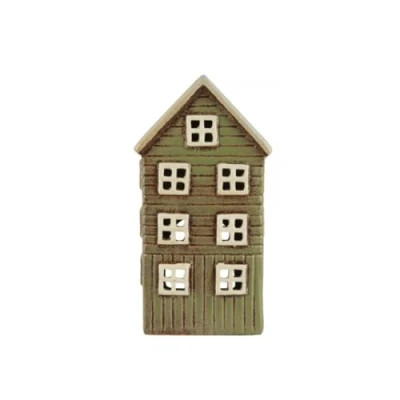 Abbildung von Ib Laursen Kerzenhalter Lichterhaus Teelichthalter Teelichthaus Windlicht Haus H20cm