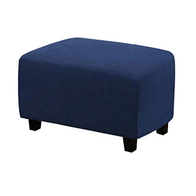 Abbildung von WINS Bezug für Ottoman, rechteckig, dehnbar, Sofa, Sitzsack, Marineblau