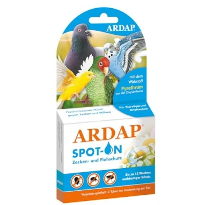 Abbildung von ARDAP Insektenspray Spot On Zecken und Milbenschutz für Vögel 2x 4,0 ml