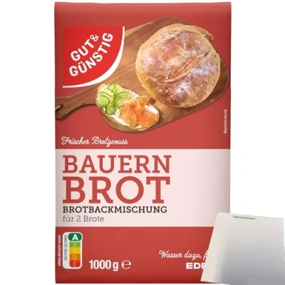 Abbildung von Gut&amp;Günstig Brotbackmischung Bauernbrot (1000g Packung) + usy Block