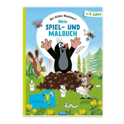 Abbildung von Trötsch Der kleine Maulwurf Mein Spiel und Malbuch: Malbuch Beschäftigungsbuch Ausmalbuch Spielbuch Kinderbuch