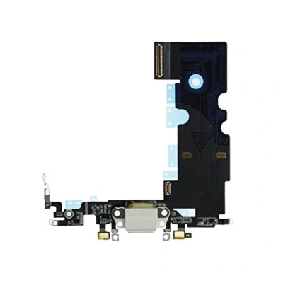 Abbildung von OnlyTech Ladebuchse Dock Anschluss mit Flex Antenne, Mikrofon, Kopfhöreranschluss und kompatibel iPhone 8 Weiss