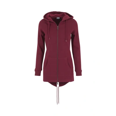 Abbildung von Urban Classics Parka Sweatjacke, Damen, Größe: 4XL, Burgundy