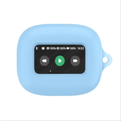 Abbildung von GIOPUEY Hülle Kompatibel mit JBL Live Beam 3, Silikon Stoßfeste Schutzhülle, Ultradünn Case Cover, Kein Geruch, Blue