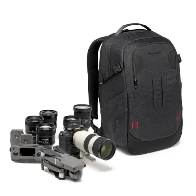 Abbildung von Manfrotto PRO Light Backloader M, Professioneller Kamerarucksack für Kameras, Zugriff von Oben und Hinten, Doppelte Stativbefestigung, Gepolsterter Rucksack mit Austauschbaren Trennwänden, Schwarz