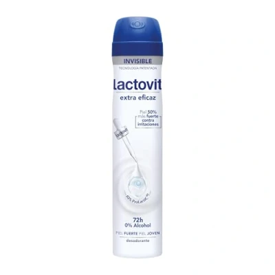 Abbildung von Lactovit Extra wirksames Deodorant mit Mikrokapseln Protect, 0% Alkohol, Anti Irritationen und Wirksamkeit 48H, die Ambration kann variieren
