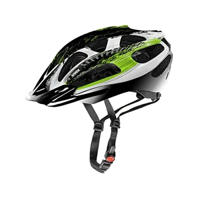Abbildung von uvex supersonic leichter Allround Helm für Damen und Herren individuelle Größenanpassung waschbare Innenausstattung black green 52 57 cm