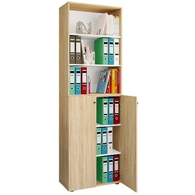 Abbildung von VCM Aktenschrank &quot;VCM Büroschrank mit 6 Fächern Büroregal moderner Drehtüren Maße ca. H. 220 x B. 70 T. 40cm ¿ Lona Fach&quot;, (1 St.)
