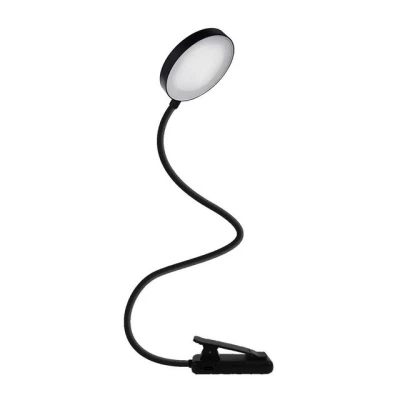 Abbildung von LQWELL LED Leselampe Buch Klemme im Bett, USB Wiederaufladbare Leselicht, fest integriert, mit 3 Farbtemperaturen, 10 Helligkeitsstufen &amp; Stufenloses Dimmen, 360 Flexibel Buchlampe für Kinder, Buchliebhaber