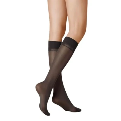 Abbildung von KUNERT Damen Kniestrümpfe Satin Look 40 weicher Bund DEN Black 0500 35/38