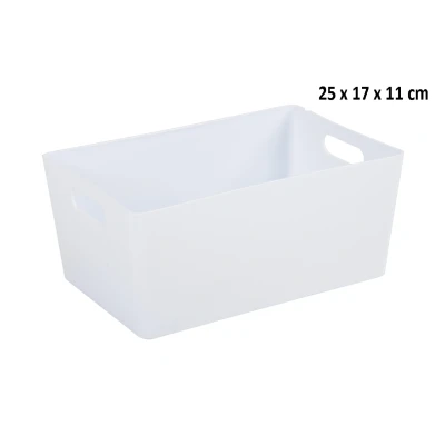 Abbildung von WHAM 4.02 Rechteckig Aufbewahrungsbox Korb 25 x 17 11 cm Eisweiß