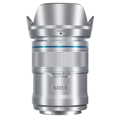 Abbildung von SIRUI Sniper 16 mm Autofokus Objektiv, F1.2 Weitwinkel APS C Kameraobjektiv für Z8, Z9, Z5, Z6, Z7, Zfc (Z Halterung, Silber)