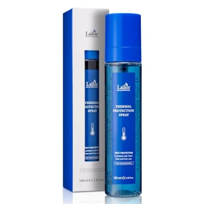 Abbildung von LA&#039;DOR Hair Heat Thermal Protection Spray Wärmeschutzspray Leave In Mist Treatment 100 ml Sofortiger Glanz Volumen Krauses strapaziertes Haar Protein Aminosäuren Keine Klebrigkeit