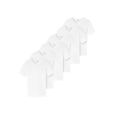 Abbildung von uncover by Schiesser Kurzarm 6ER PACK Unterhemd/shirt, Herren, Größe: XL, Weiß